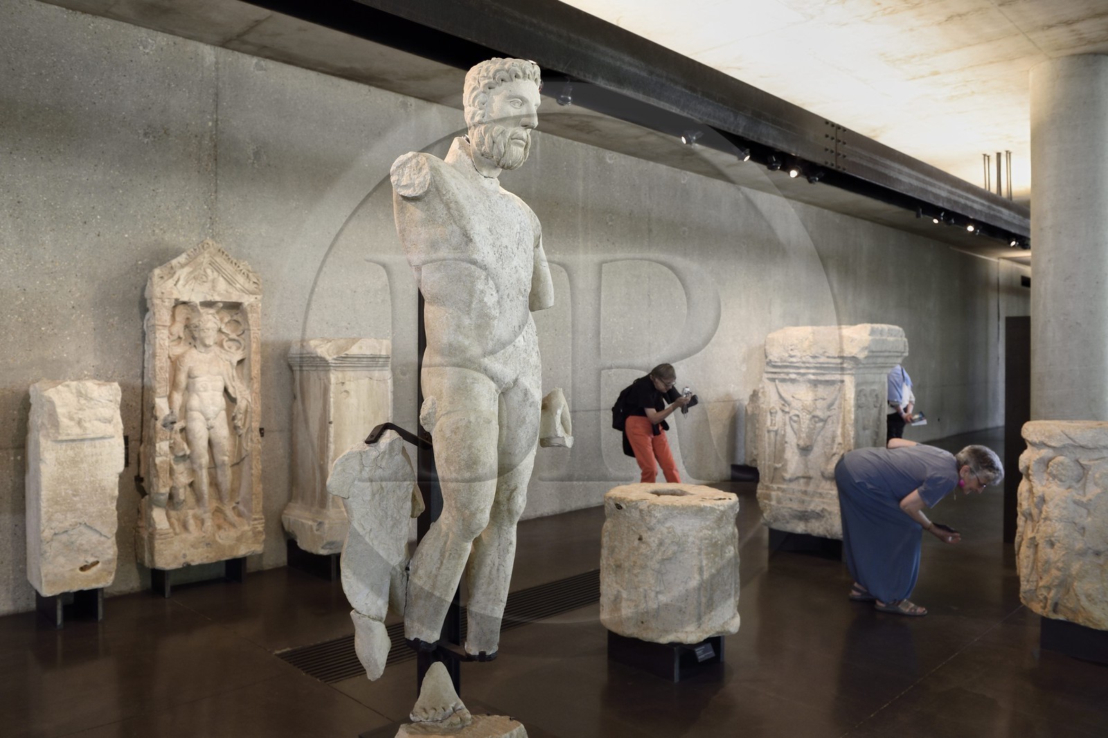 France, Dordogne (24), Périgord Blanc, Périgueux, musée Vesunna, Site-Musée Gallo Romain conçu par l'architecte Jean Nouvel (mention obligatoire)