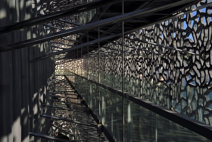 France, Bouches-du-Rhône (13), Marseille, MuCEM (Musée des civilisations de l'Europe et de la Méditerranée) par les architectes Rudy Ricciotti et R. Carta