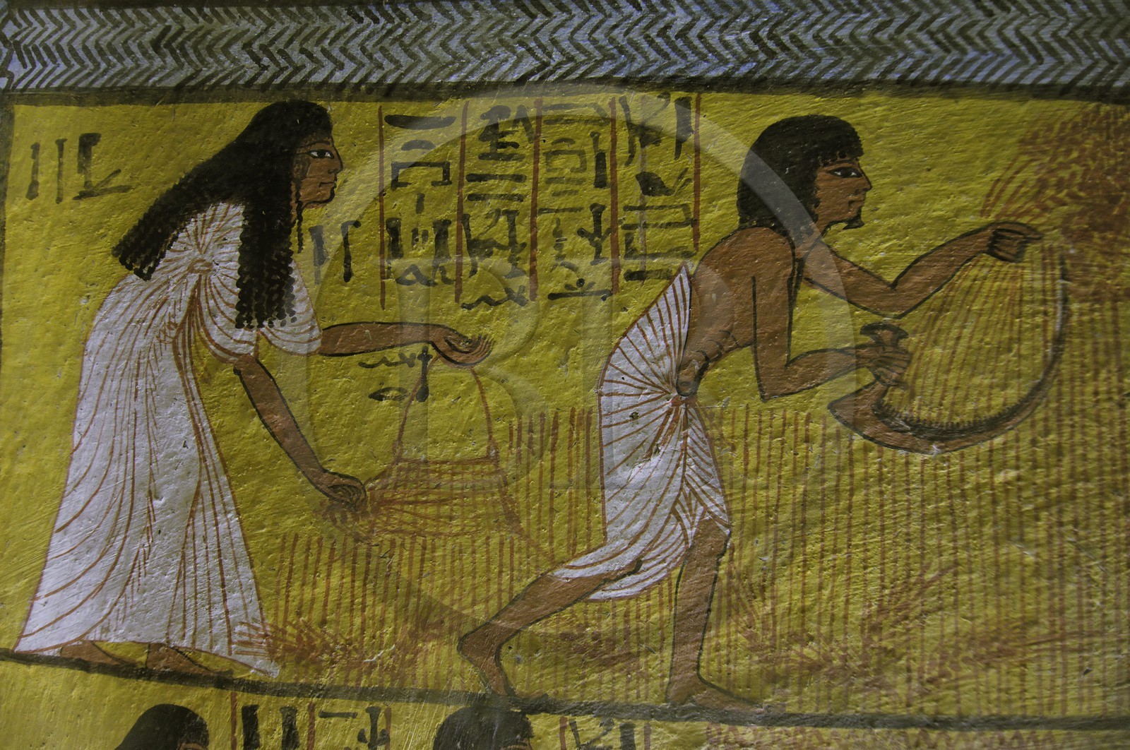 Egypte, Haute Egypte, vallée du Nil, environs de Louxor, nécropole thébaine classée Patrimoine Mondial de l'UNESCO, Thèbes Ouest, Deir el-Medina , la vallée des Artisans, tombe d'un artisan