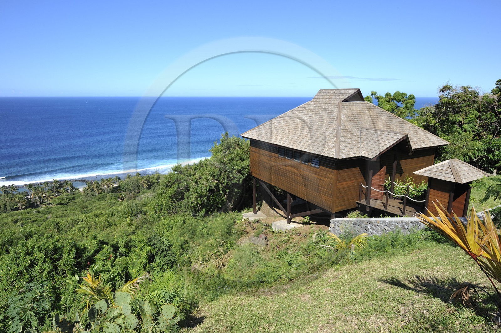 France, île de la Réunion, côte sud, Grande-Anse, hôtel Palm