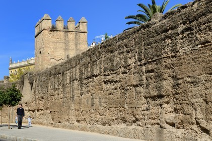 Espagne, Andalousie, Séville, quartier de la Macarena, derniers vestiges des remparts qui ceinturaient la ville
