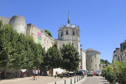 France, Indre et Loire, Amboise, Loire Valley listed as World Heritage by UNESCO, Chapel of Saint-Hubert on the ramparts