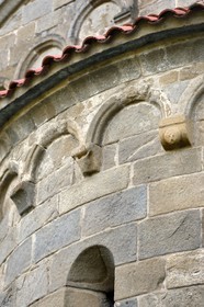 France, Corse du Sud, Alta Rocca, Sainte-Lucie-de-Tallano (Santa Lucia di Tallà), Roman chapel of Saint John the Baptist (Saint-Jean-Baptiste) in the hamlet of Poggio