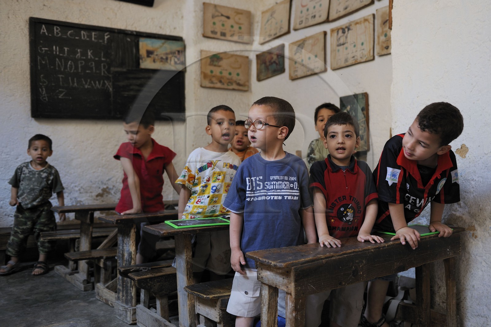 Morocco, Middle Atlas, Fez, Imperial City, Fez El Bali, medina listed as World Heritage by UNESCO, Andalusian District, primary school