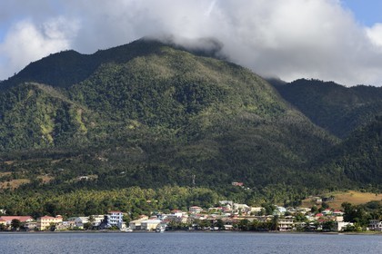 Caraïbes, Ile de la Dominique, l'ancienne capitale Portsmouth dans la baie de Prince Rupert