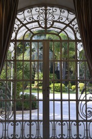 France, Alpes Maritimes, Cannes, the Villa La Californie where Picasso lived, today renamed the Pavillon de Flore by Marina Picasso, the lobby main door