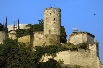 France, Indre et Loire, Loire Valley listed as World Heritage by UNESCO, Chinon, castle and the mill tower