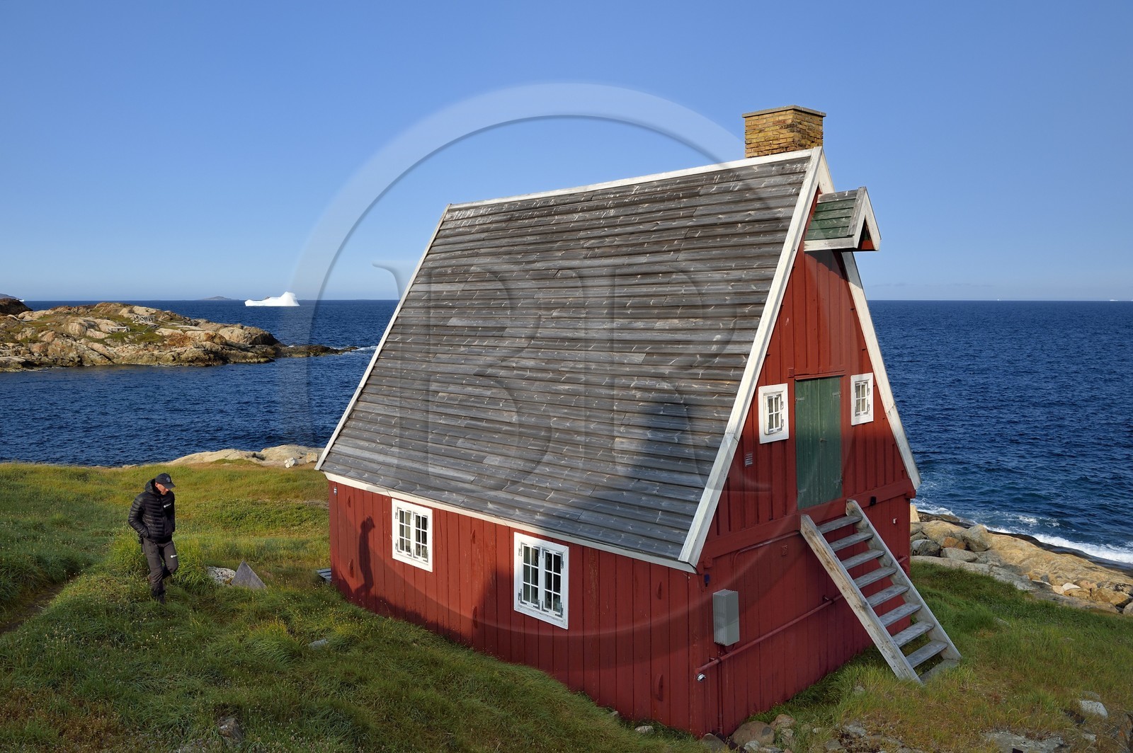 Groenland, cote ouest, baie de Baffin, Upernavik, l'ancienne tonnellerie à coté du musée