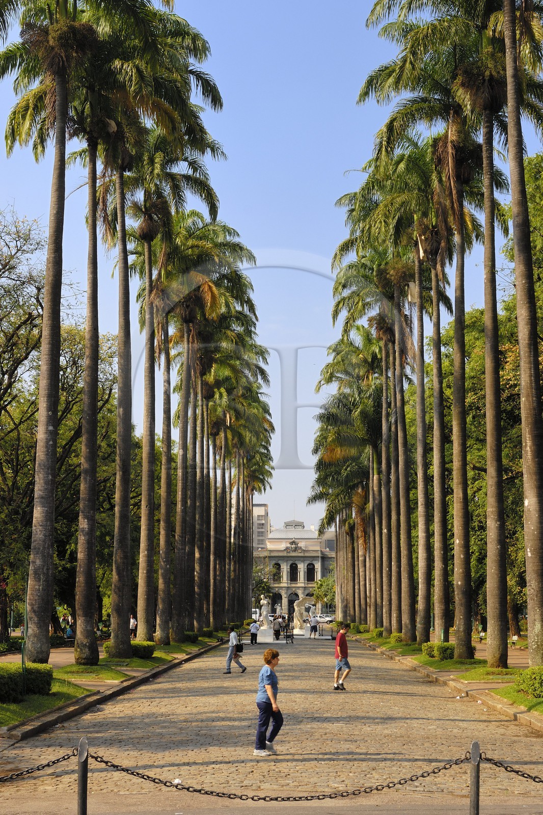 Brésil, Etat du Minas Gerais, Belo Horizonte, Place de la Liberté