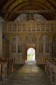 France, Cotes-d'Armor, jube of the Loc Envel church