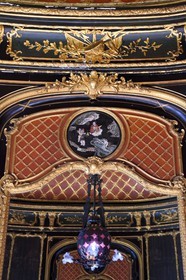 France, Pyrenees Atlantiques, Basque Country, Cambo les Bains, Villa Arnaga, the French author Edmond Rostand's house and museum, chinese style smoking room