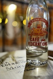 France, Rhone, Lyon, historical site listed as World Heritage by UNESCO, Bouchon Lyonnais (typical and traditional restaurant of Lyon) the Cafe des Federations in Rue Major Martin