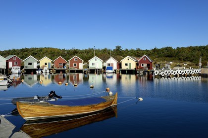 Sweden, Västra Götaland, Koster Islands, Sydkoster, fishing port of Brevik