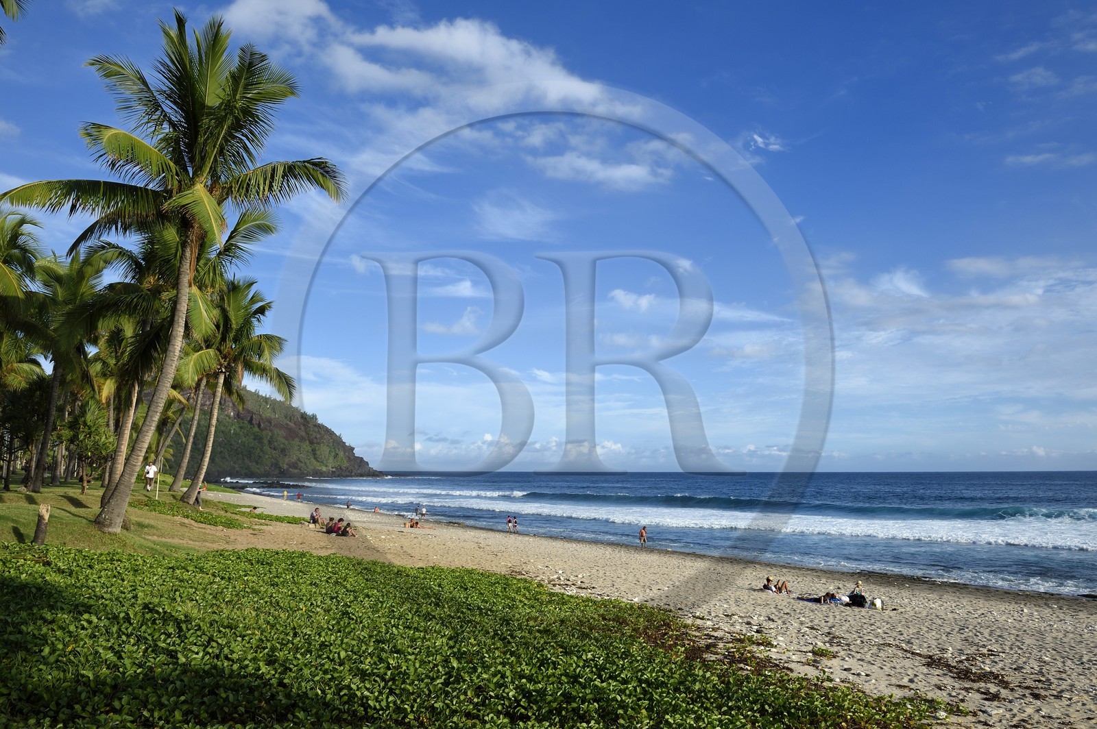France, Ile de la Reunion, Cote Sud, plage de Grande Anse