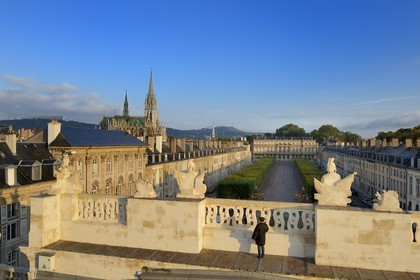 France, Meurthe-et-Moselle, Nancy, Government Palace on Carriere square and Saint Epvre church