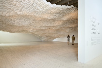 Sweden, Vasterbotten County, Umea, the Bildmuseet (Museum of Contemporary Art and Visual Culture) at Umea Arts Campus, Super-abundant Atmosphere of the artist Jacob Hashimoto