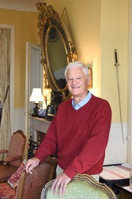 France, Seine-Maritime (76), la commune de Sainte-Adresse voisine du Havre, Remy Dufour vice président de l'association pour la sauvegarde du patrimoine de Saint-Adresse