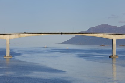Norway, Nordland County, Vesteralen Islands, Sortland Bridge