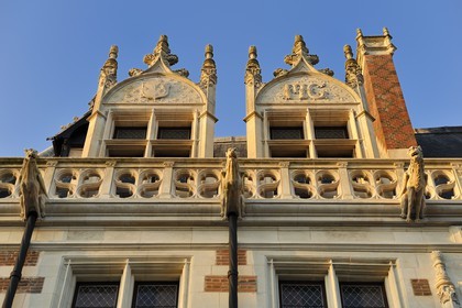 France, Loir et Cher, Blois, Alluye Hotel, Rue Saint Honore, Gothic Renaissance style facade