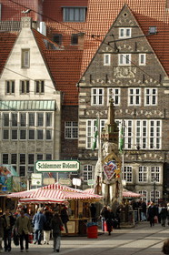 Germany, Bremen, the marketplace