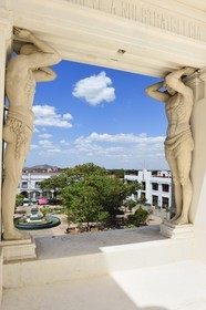 Nicaragua, Leon, atlas of the the Basilica Cathedral of the Assumption of the Blessed Virgin Mary (Basilica Catedral de la Asuncion) listed as World heritage by UNESCO, central square