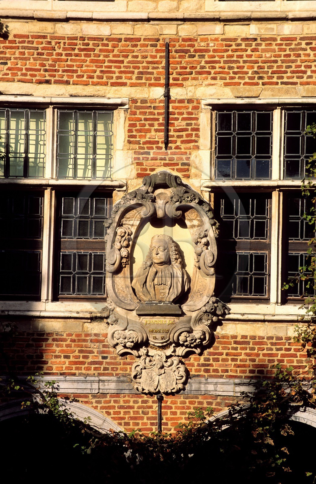 Belgique, Flandre, Anvers (Antwerpen), cour intérieure du musée Plantin-Moretus
