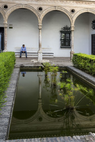 Spain, Andalusia, Seville, the Alcazar of Seville (Reales Alcazares de Sevilla), listed as World Heritage by UNESCO, Mudejar Palace or Palace of Pedro I