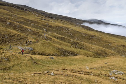 Azerbaïdjan, région de Quba (Guba), chaine de montagne du Grand Caucase, randonnée entre le village de Giriz et de Laza sur le Mont Gizilgaya