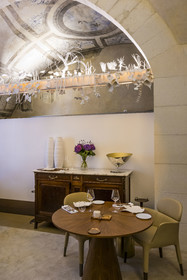 France, Hérault (34), Montpellier, centre historique appelé l’Ecusson, Hotel Richer de Belleval, le restaurant Jardin des Sens