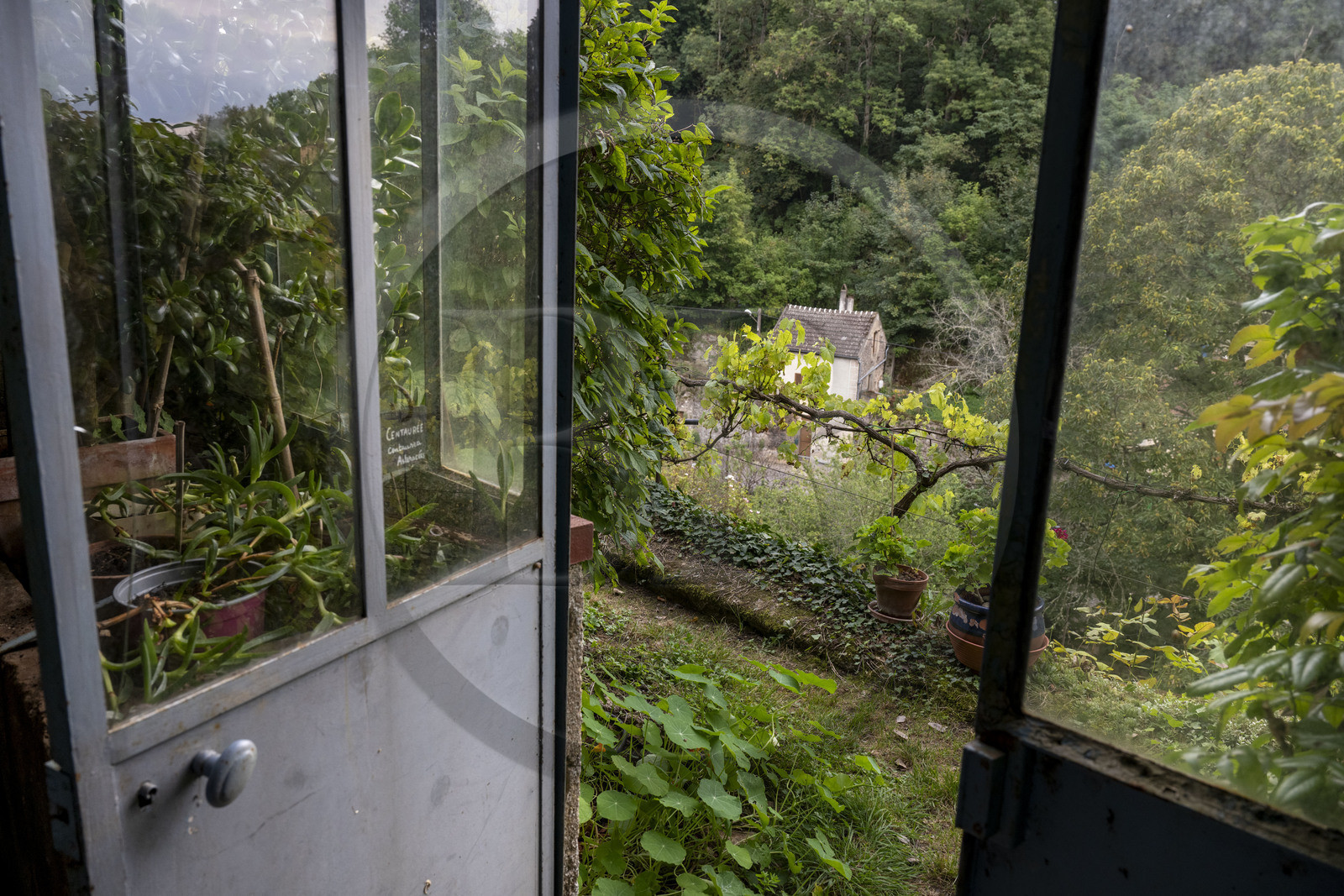 France, Yonne (89), parc naturel régional du Morvan, Avallon, Traverses, les jardins-terrasses