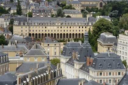France, Ille-et-Vilaine, Rennes, St Georges garden, 11th century former benedictine abbey