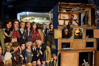 France, Rhone, Lyon, Guignol de Lyon, théâtre des marionnettes, puppeteers from Collective Zonzons