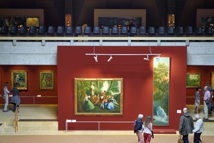 Suisse, canton du Valais, Martigny, Fondation Pierre Gianadda, exposition de peintures