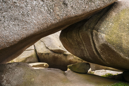 France, Côtes-d'Armor (22), Côte de Granit Rose, Trégastel, Ile Renote, le chaos granitique