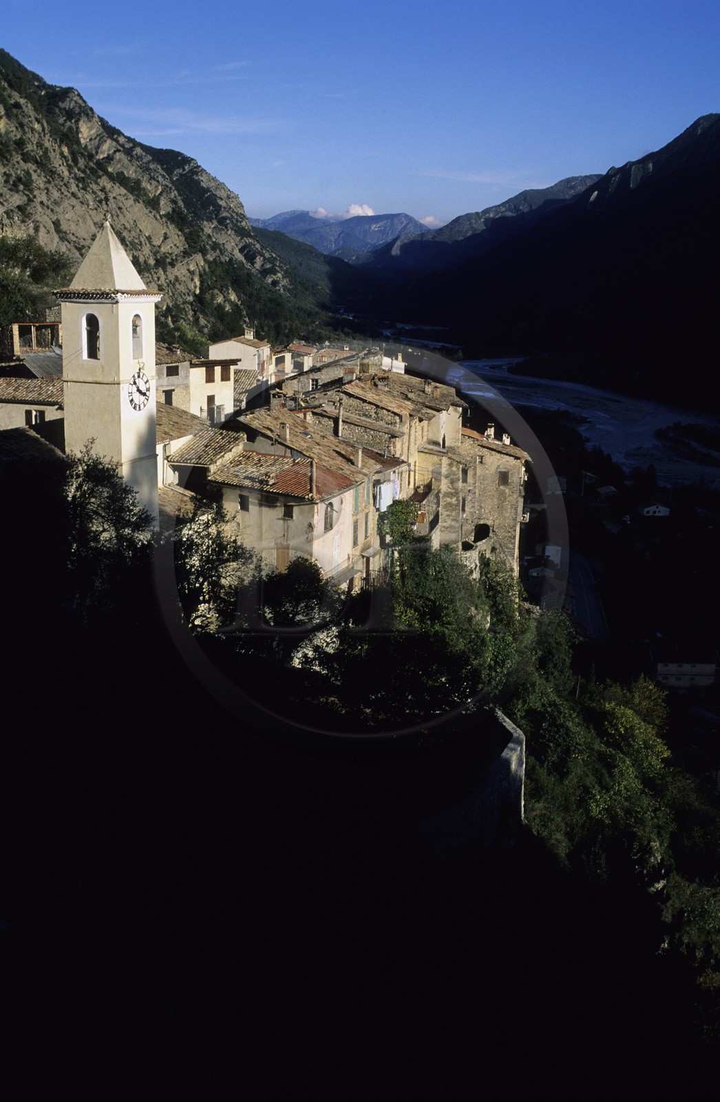 France, Alpes Maritimes, percherd village of Touet sur Var located France, Alpes Maritimes, percherd village of Touet sur Var located