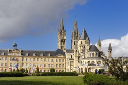 France, Calvados, Caen, Saint-Étienne de Caen church in the former Abbaye aux Hommes (Men' Abbey), Romanesque architecture