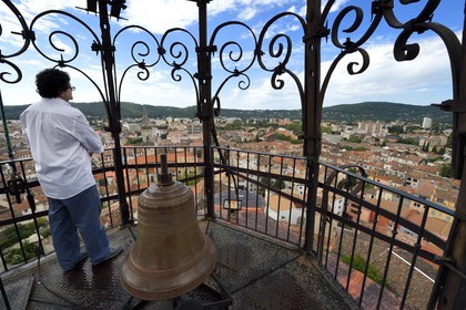 France, Var (83), Draguignan, campanile en fer forgé de la tour de l'Horloge