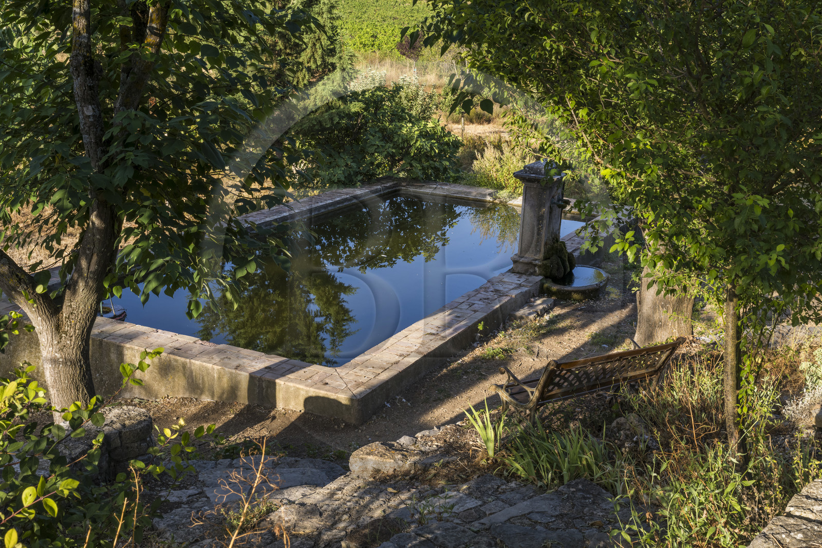 France, Var (83), Provence Verte, Bras, vers Saint-Maximin-la-Sainte-Baume, la maison d'hotes Le Peyrourier - une campagne en Provence
