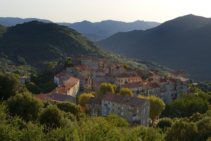 France, Corse du Sud, Alta Rocca, Sainte-Lucie-de-Tallano (Santa Lucia di Tallà) and the Rizzanese River valley