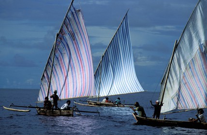Indonesia, Sulawesi archipelago (Celebes), Togian islands, fishing boats