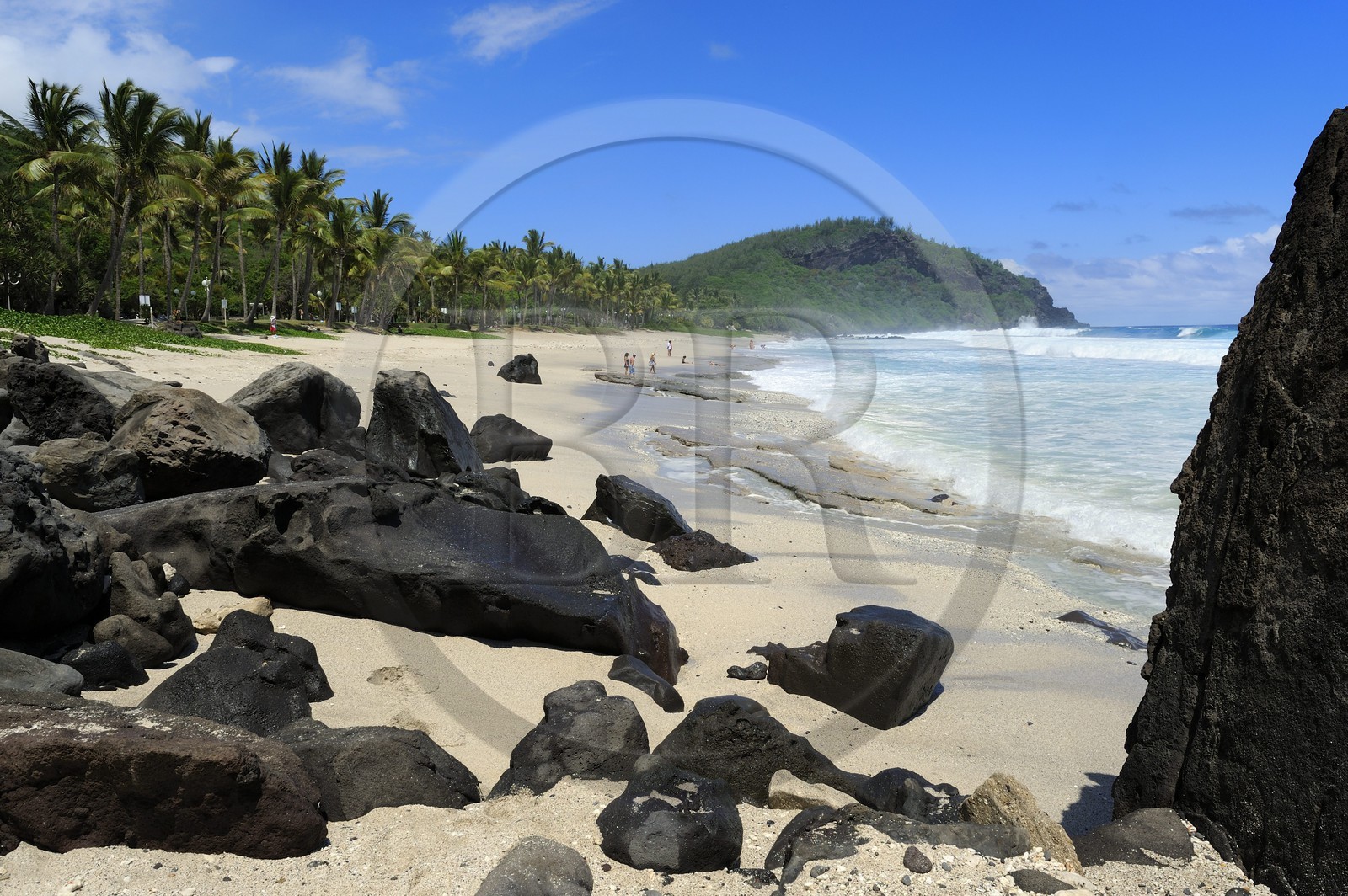 France, île de la Réunion, la côte sud, plage de Grand-Anse