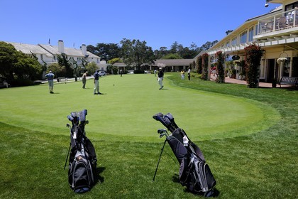 Etats-Unis, Californie, 17 mile drive, golf de Peeble Beach