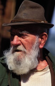 Switzerland, region of Bern (Bernese Oberland), Saanenland, a farmer from Gstaad