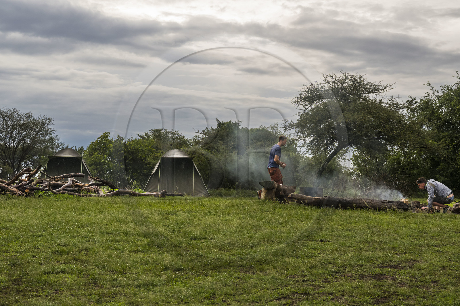Rwanda, Parc national de l'Akagera, site de campement de Muyumbu