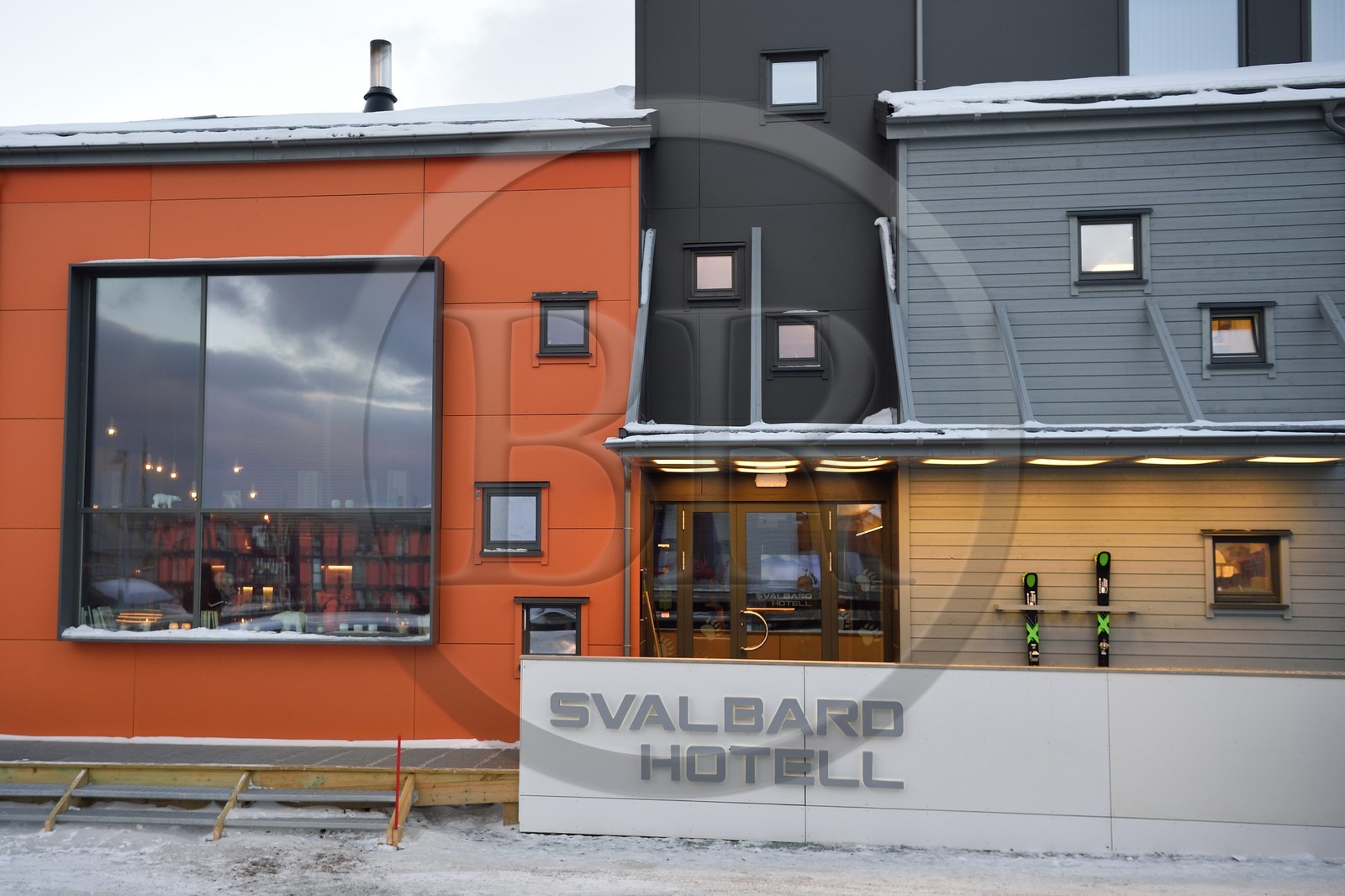 Norvège, Svalbard, Spitzberg, Longyearbyen, le Svalbard Hotel Norvège, Svalbard, Spitzberg, Longyearbyen, le Svalbard Hotel