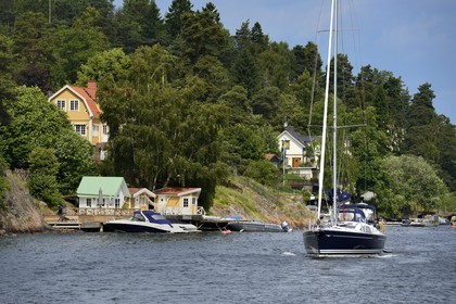 Sweden, Stockholm archipelago, Nacka Municipality east of the city