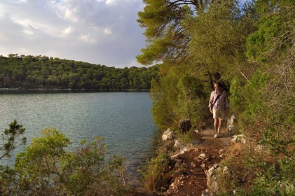 Croatia, Dalmatia, Dalmatian coast, Island of Mljet, National Park of Mljet, the small lake