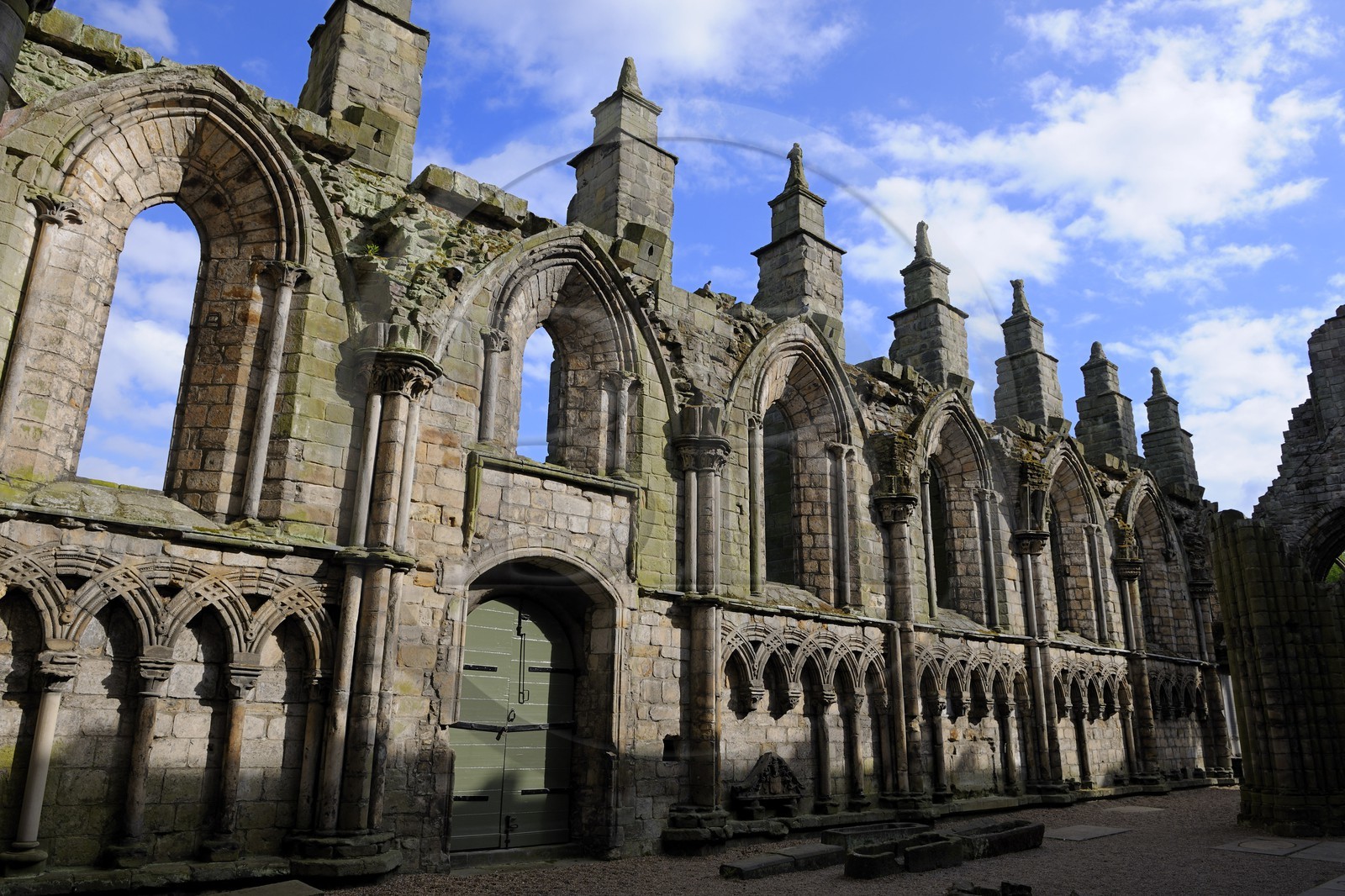 Royaume-Uni, Ecosse, Edimbourg, les ruines de l'abbaye de Holyrood