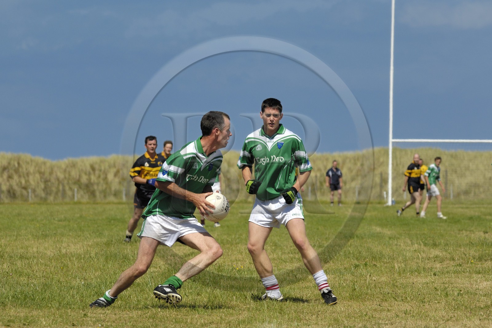 Irlande, Comté de Galway, Aran Islands, Inishmore, match de football gaélique