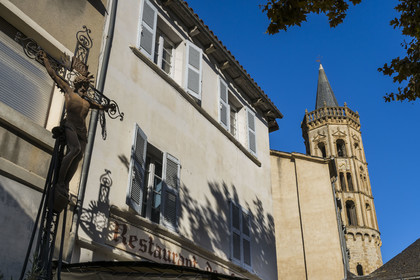 France, Aveyron, Millau, Notre-Dame de l'Espinasse church from the 12th century